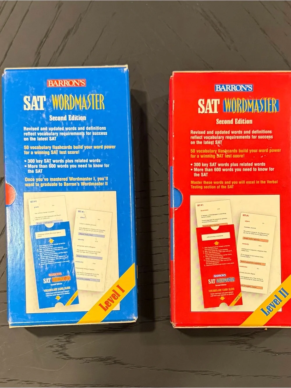 SAT Word Master Vocabulary Flashcards - Level 1 and Level 2